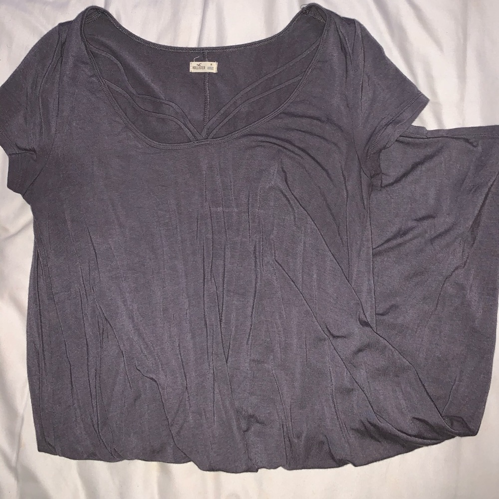 Dark grey hollister strappy front dress